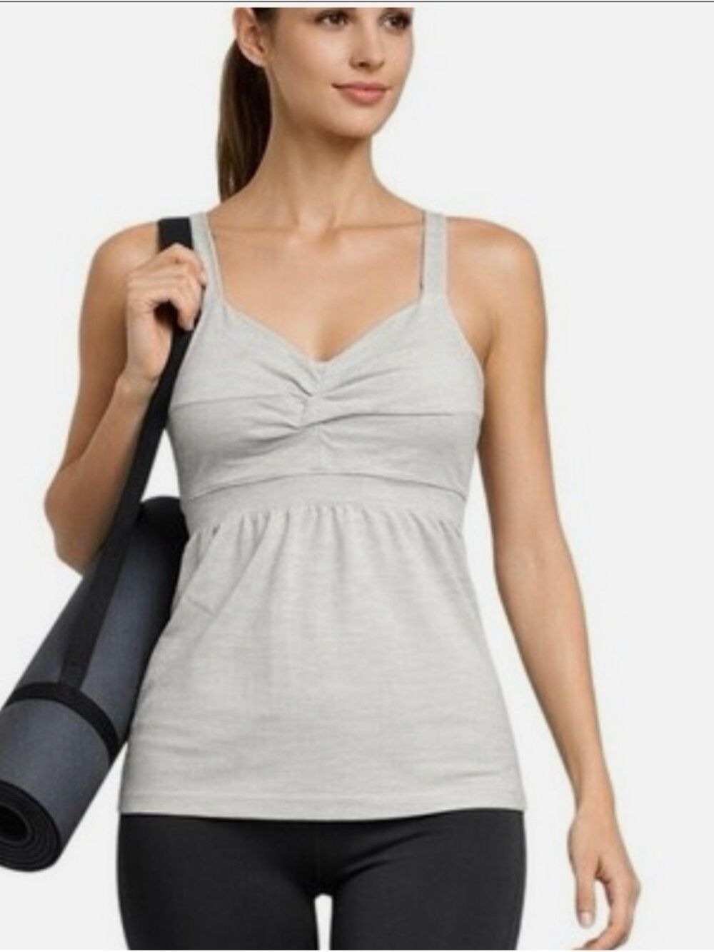 Athleta Light Gray IntertwineTank Top XL